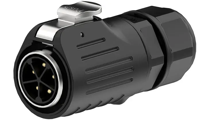 LP24 Waterproof Connector 5 Pin Aviation Plug Socket Cylindrical Connectors Screw Type