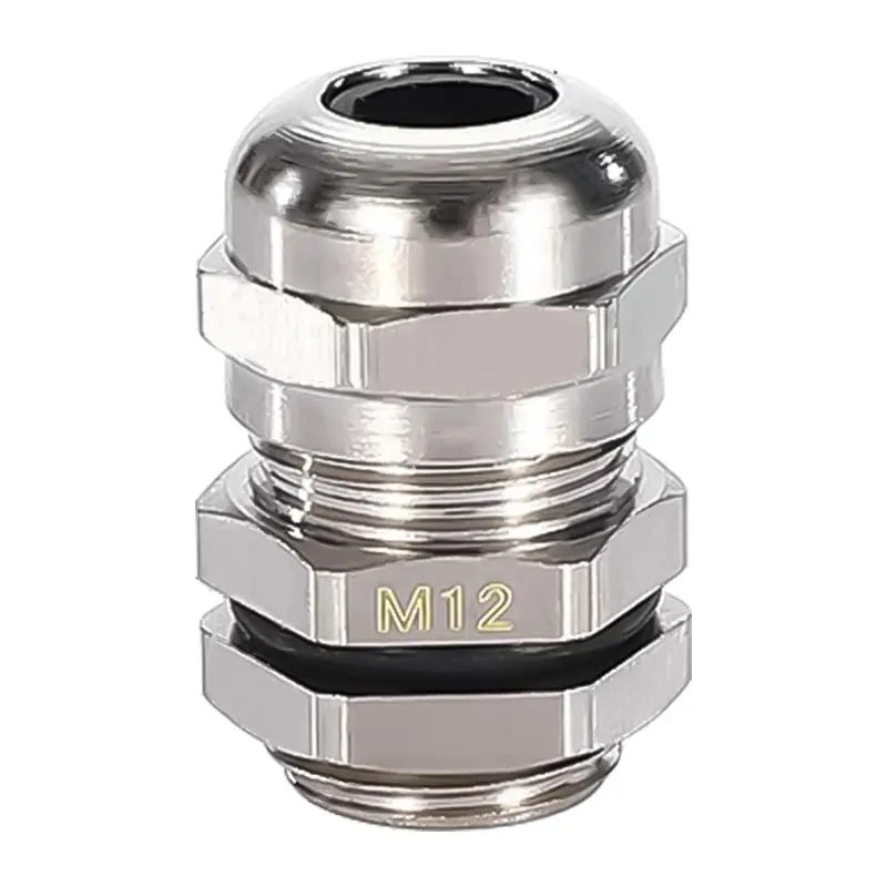 IP68 Industrial Cable Gland M12 Waterproof Plug Nylon Metal 3-6.5mm