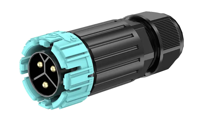 M28MP 3 Pins Male Female Waterproof Connector Front Panel Waterproof IP68 Cable Connector