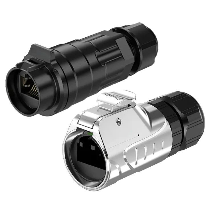 SCJ-LP16 RJ45 Outdoor Waterproof Electrical Wire Connector Circular Plug Connector Power Signal
