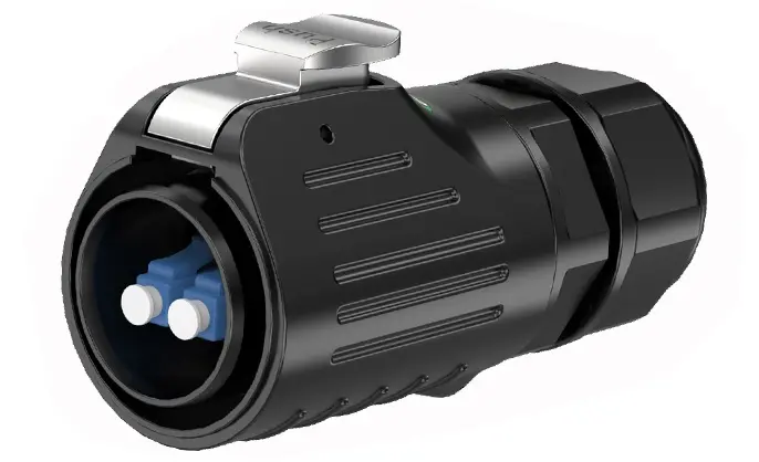 LP24 Fiber Optic Electrical Waterproof Connectors Panel Waterproof Aviation Plug Connector Solder Type All Plastic
