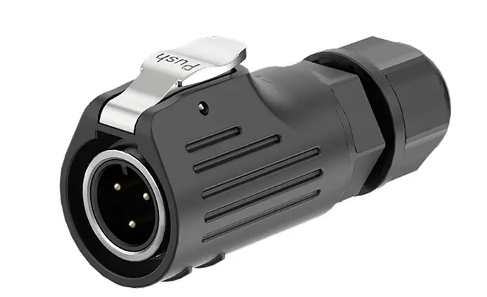 LP12 Screw Type Waterproof 3 Pin Plug and Socket 5A Power Panel Waterproof Connector Aviation Plug