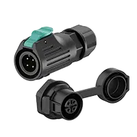 LP12 Solder Type 4Pin 5A Waterproof M12 Connector Power Panel Waterproof Connector Aviation Plug Socket