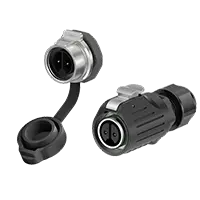 LP16 Panel Mount 2 Pin Outdoor Waterproof Wire Connectors 10A Power Aviation Waterproof Connector Plastic+Metal