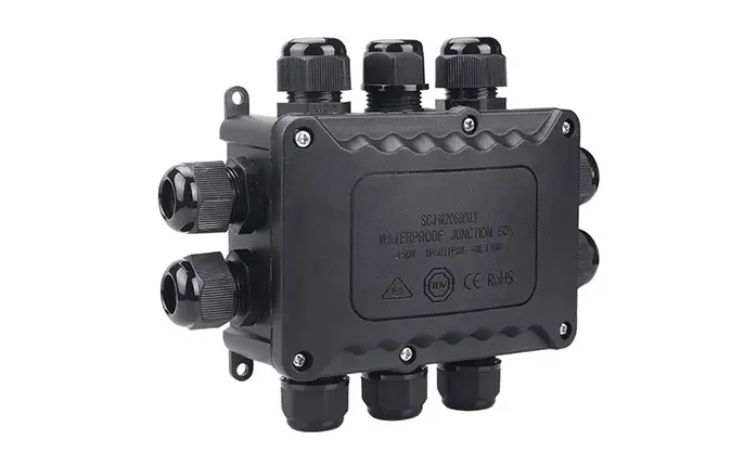 2068XL 10T Waterproof Junction Box for Outdoor Straight Through Junction Box Outdoor Waterproof Electrical Box