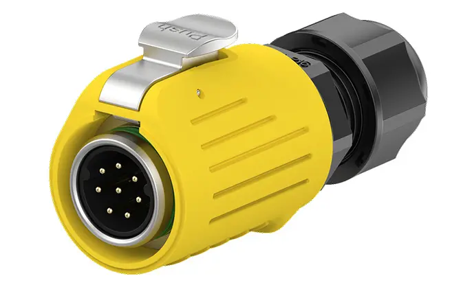 LP16 5A Yellow Power Waterproof Connector Panel 8 Pin Outdoor Waterproof Wire Connectors