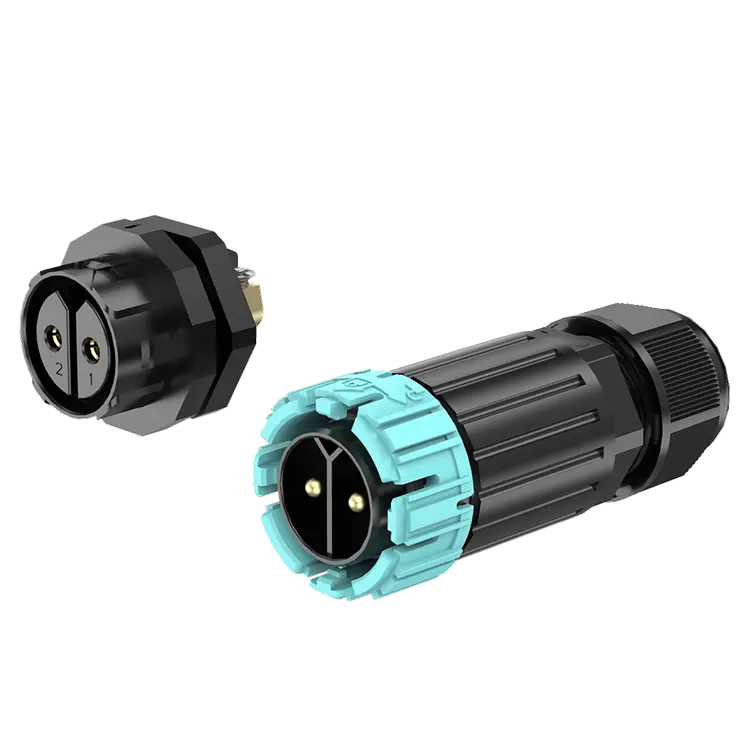 M28MP 2 Pins Circular Plug Connector Automotive Male Female Waterproof Connector Rear Panel Waterproof IP68 Cable Connector
