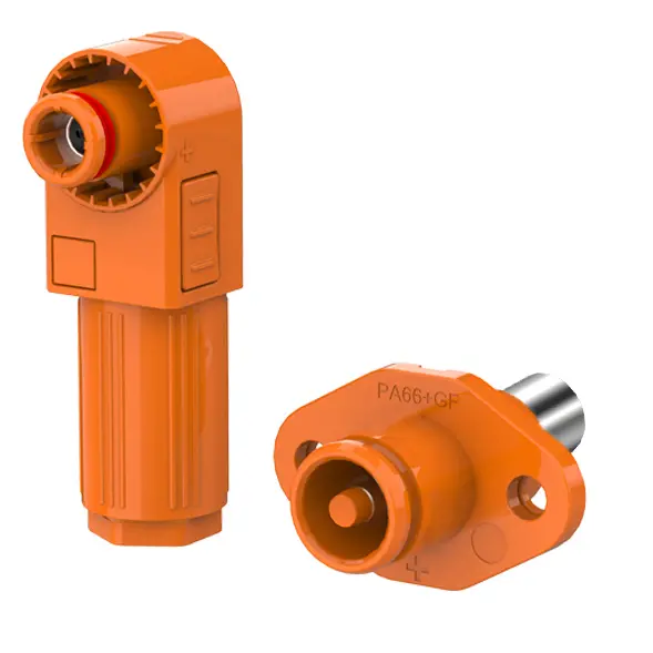 SCJ Crimp Socket Energy Storage Connector for Energy Storage System Orange Positive 70A Rotatable Energy Storage Connector