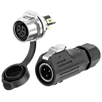 LP12 Screw Type Waterproof 3 Pin Plug and Socket 5A Power Panel Waterproof Connector Aviation Plug