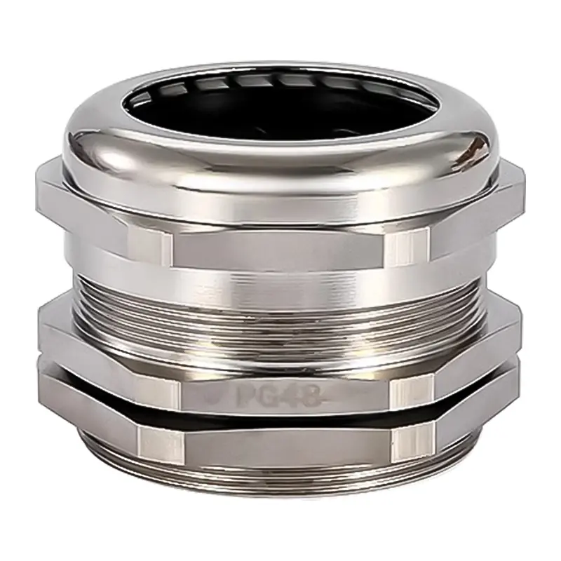 PG48 Cable Gland Circular Connector Electrical Metal 37-44mm