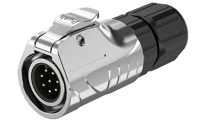 LP12 8Pin Waterproof Plug and Socket Connector Aviation Plug Wire to Wire Solder Type All Metal