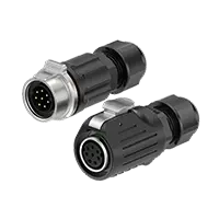 LP16 5A Power Solder Type 8 Pin Waterproof Connector Reverse Mounting Aviation Plug Socket Plastic Circular Connector