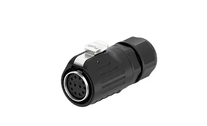 LP24 Waterproof Plug Connectors Panel 12 Pin Aviation Waterproof Connector Solder Type