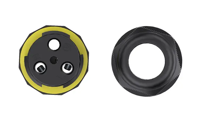 M20 Waterproof Outdoor Cable Connector 2 Pin Through Type Screw Waterproof Connector