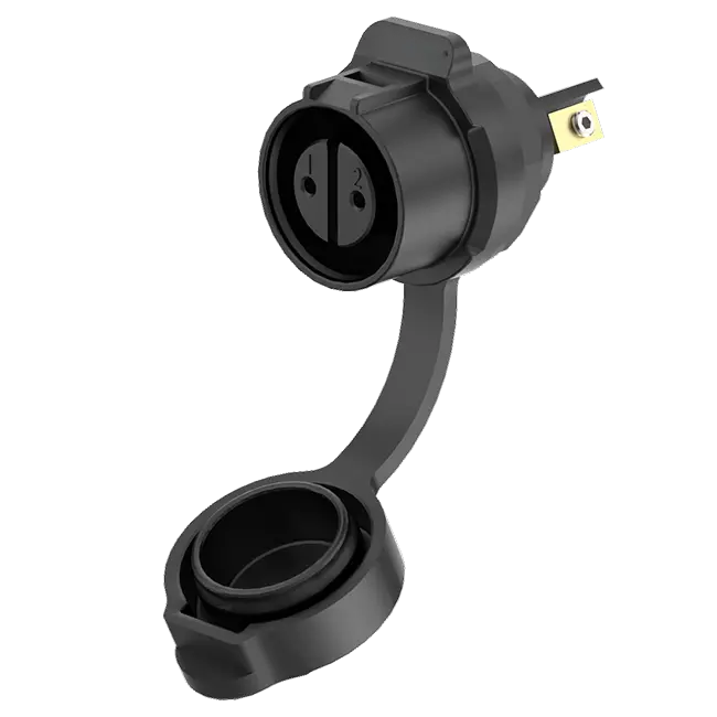 LP12 2 Pin Panel Outdoor Waterproof Wire Connectors Aviation Waterproof Connector Screw Connection Type All Plastic