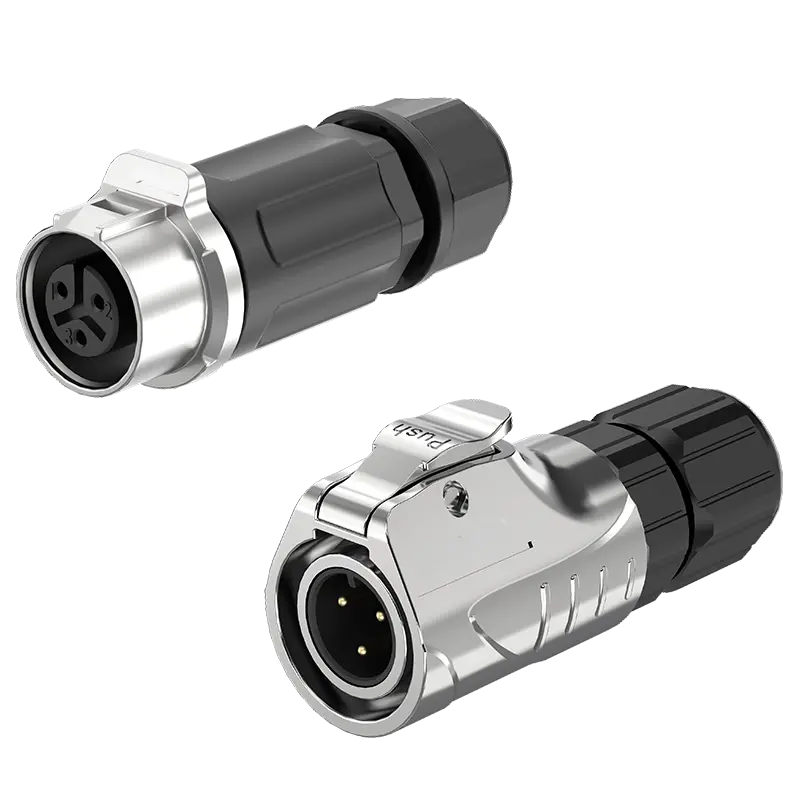 LP12 Solder Type 3Pin Wire to Wire 5A Waterproof Plug Connectors Circular Connector Aviation Plug Socket All Metal