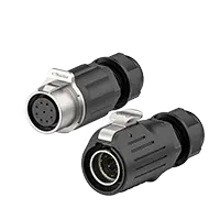 LP20 9Pin Solder Type Waterproof Connector Circular Plug Connector 5A Power Metal + Plastic