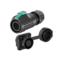 LP12 Flange Solder Type 8 Pin All Plastic Waterproof Connector Aviation Plug Socket
