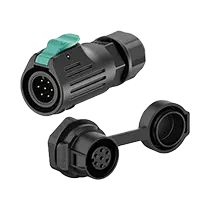 LP12 Panel 7Pin Waterproof Plug and Socket Connector Aviation Plug Socket Solder Type All Plastic