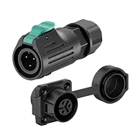 LP12 3 Pin Flange Outdoor Waterproof Electrical Wire Connector Solder Type All Plastic Waterproof Connector Aviation Plug Socket