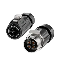 LP24 Waterproof Connector 4 Pin Waterproof Aviation Connector Cable Plug Circular Connector Solder Type