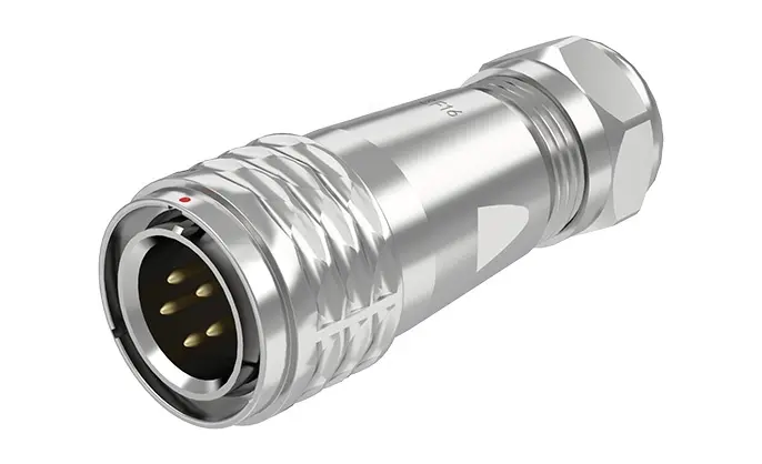 SF16 5 Pin Circular Connector Electrical Waterproof Connectors IP67 Push-Pull All Metal