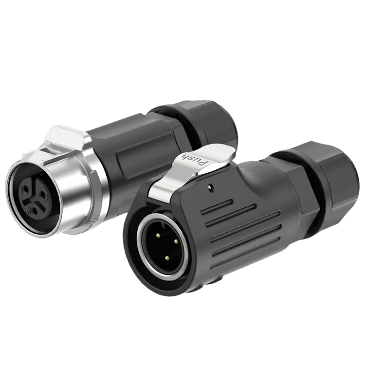 LP12 Solder Type 3Pin Wire to Wire 5A Power Electrical Waterproof Connectors Circular Connector Aviation Plug Socket Plastic+Metal