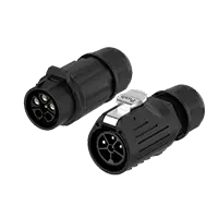 LP28 Electrical Waterproof Connectors 3+1 Pin 32A Circular Connector All Plastic Crimping Type Aviation Plug and Socket