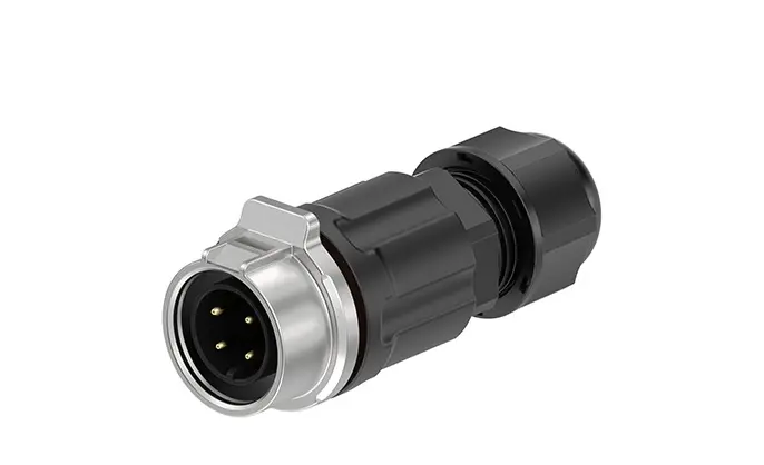 LP16 M16 4 Pin Female Connector Wire to Wire Cylindrical Connectors 10A Reverse Mounting Aviation Plug Plastic+Metal