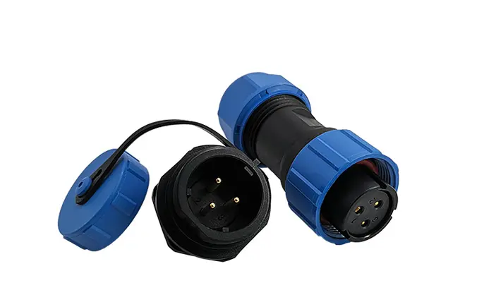 SP17 3 Pin Circular Connector Electrical Panel Mount Power Connector IP68