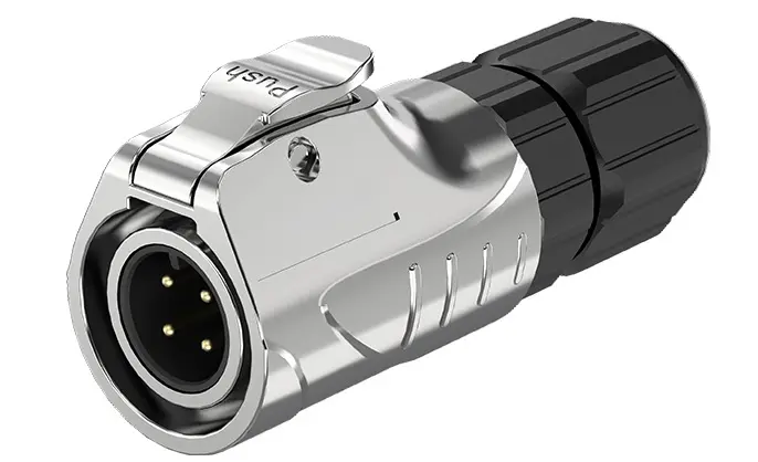 LP12 Solder Type 4Pin 5A Power Panel Outdoor Waterproof Wire Connectors All Metal Aviation Plug Socket