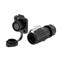 LP20 12Pin Solder Type Waterproof Connector Industrial Waterproof Connector 5A Power Flange All Plastic