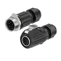 LP16 5A Power Screw Type Waterproof Connector Reverse Mounting Aviation Plug Socket Circular Connector Metal 5 Pin