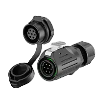 LP16 5A Power Waterproof Connector Panel 7 Pin All Plastic Reverse Mounting Aviation Plug Connector Socket